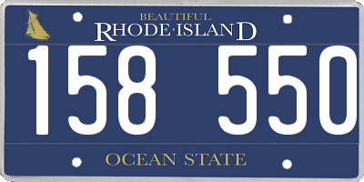 RI license plate 158550