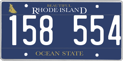 RI license plate 158554