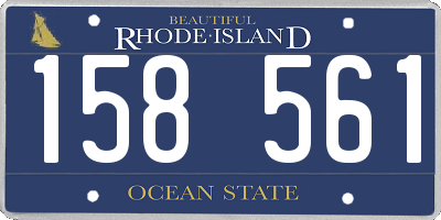 RI license plate 158561