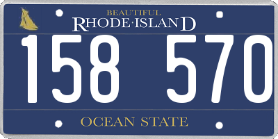 RI license plate 158570
