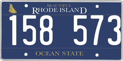 RI license plate 158573