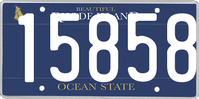 RI license plate 15858