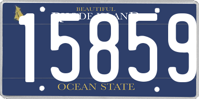 RI license plate 15859