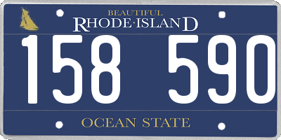 RI license plate 158590