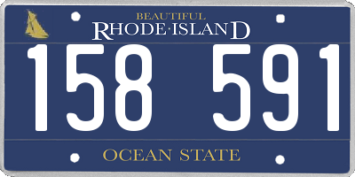 RI license plate 158591
