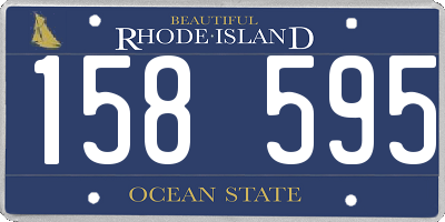 RI license plate 158595