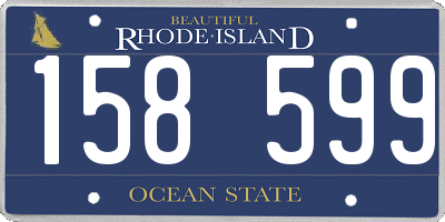 RI license plate 158599