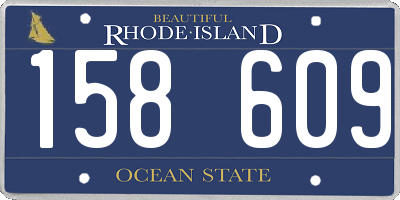 RI license plate 158609