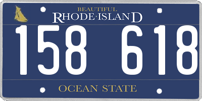 RI license plate 158618