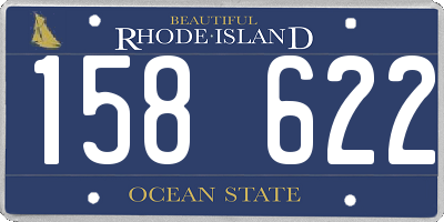 RI license plate 158622