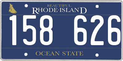 RI license plate 158626