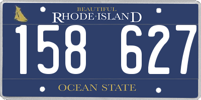 RI license plate 158627