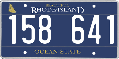 RI license plate 158641