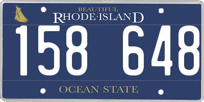 RI license plate 158648