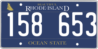 RI license plate 158653
