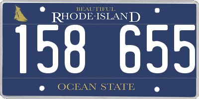 RI license plate 158655