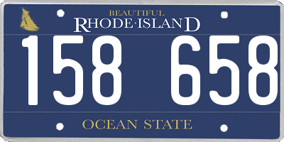 RI license plate 158658