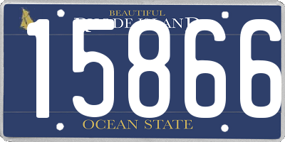 RI license plate 15866