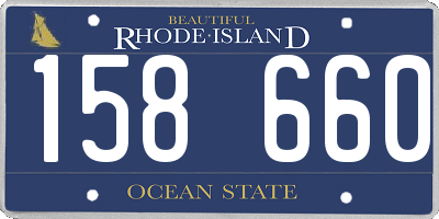 RI license plate 158660