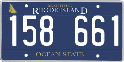 RI license plate 158661