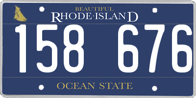 RI license plate 158676