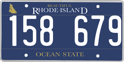 RI license plate 158679