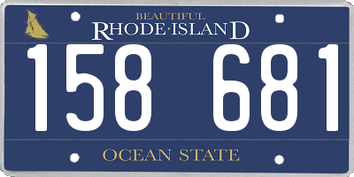RI license plate 158681