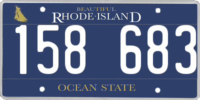RI license plate 158683