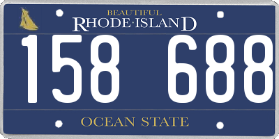 RI license plate 158688