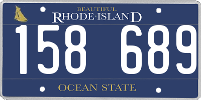RI license plate 158689