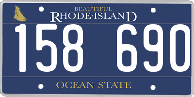 RI license plate 158690
