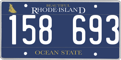 RI license plate 158693