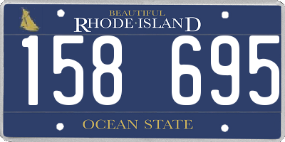 RI license plate 158695