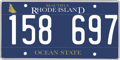 RI license plate 158697