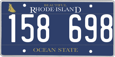RI license plate 158698