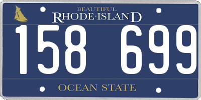 RI license plate 158699