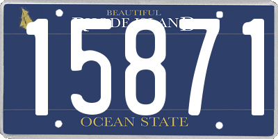 RI license plate 15871