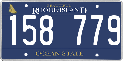 RI license plate 158779