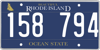 RI license plate 158794