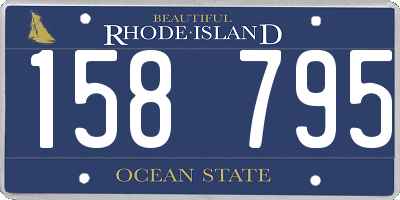 RI license plate 158795