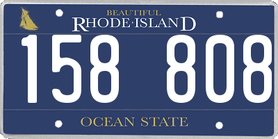 RI license plate 158808