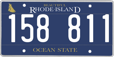 RI license plate 158811