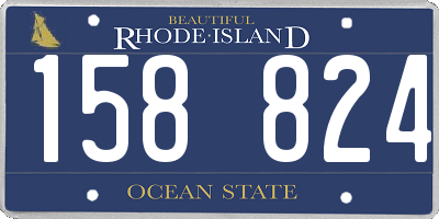 RI license plate 158824