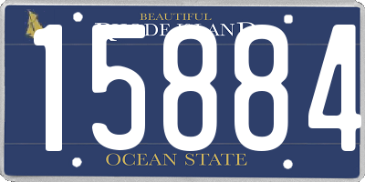 RI license plate 15884