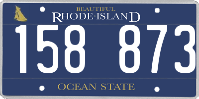 RI license plate 158873