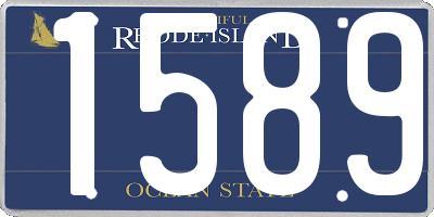 RI license plate 1589