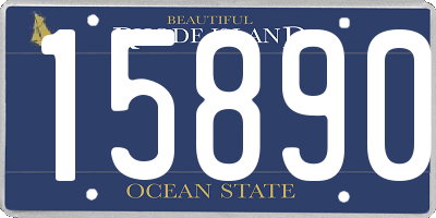 RI license plate 15890