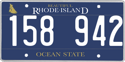 RI license plate 158942