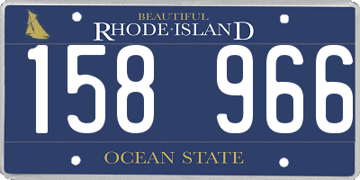 RI license plate 158966