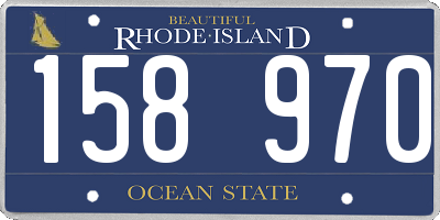 RI license plate 158970